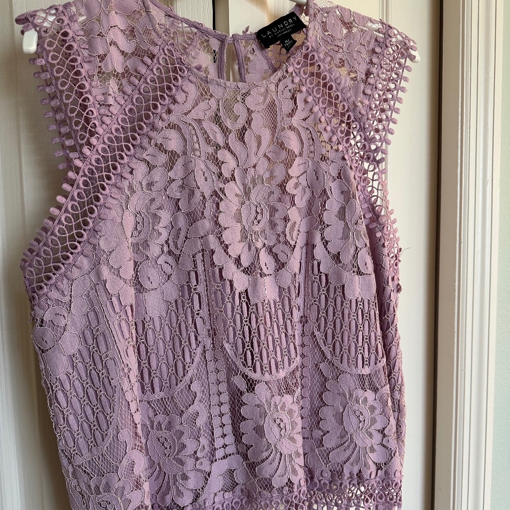 Laundry Lilac Lace Top